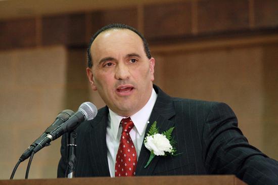 Monmouth County Freeholder Deputy Director Thomas A. Arnone delivers his remarks at the county's 2012 Organization Day.